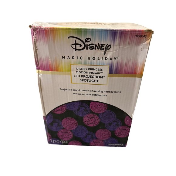 Disney Magic Holiday LED Projection Spotlight Pink Blue Purple Princess Christma - Picture 1 of 6